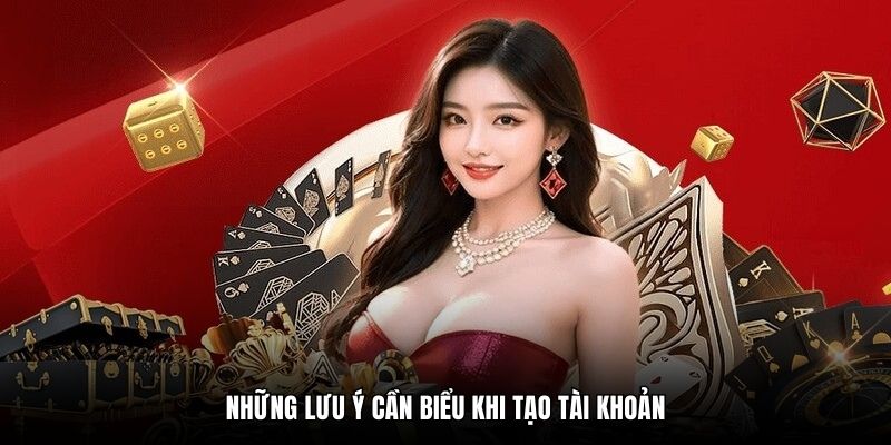 Những lưu ý cần biểu khi tạo tài khoản